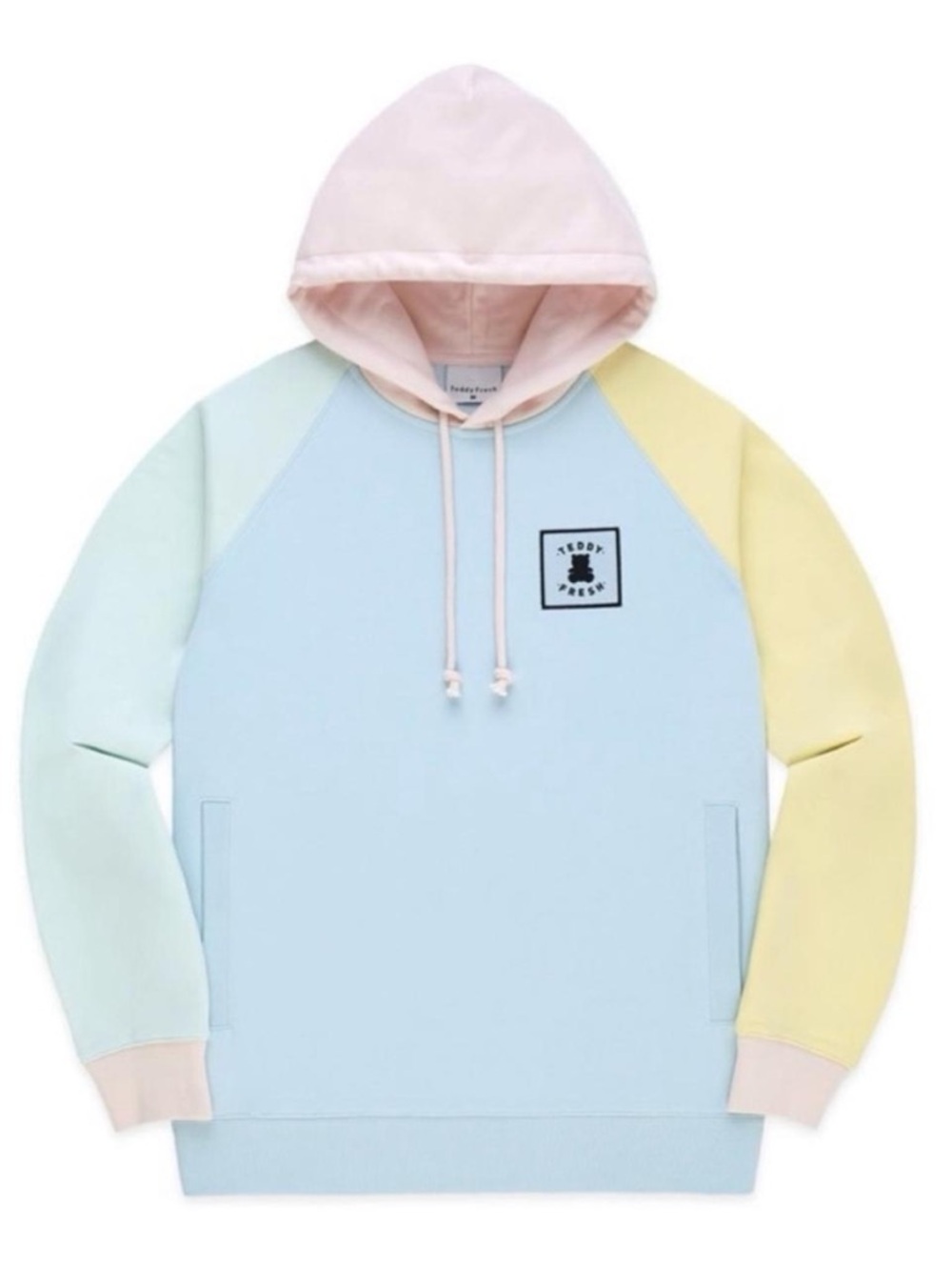 Teddy Fresh Pastel Colorblock Hoodie - Size small